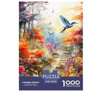 Birds And Flowers 1000 Piece Paper Jigsaw Puzzles Animation What Happens Next Beautiful Decoration for Adults And Kids 70x50cm/1000pcs