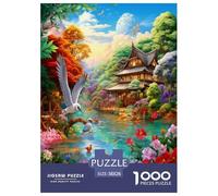 Birds And Flowers Jigsaw Puzzles Puzzle for Adults Kids. 1000 Piece Whimsical Challenge Toy Educational Game Home Decoration for Educational Games Gifts 38x26cm/1000pcs