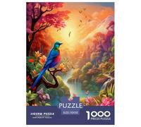 Birds And Flowers Jigsaw Puzzles Puzzle for Adults Kids. 1000 Pieces Impossible Challenge Toy Educational Games Home Decoration for Educational Games Gifts 70x50cm/1000pcs
