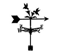 Birds and Flowers Stainless Steel Weathervane,Wind Direction Indicator Farm Retro Durable Scene Garden Weather Vane Garden Wind Vane Weathercock Yard Easy Use and Install