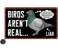 Birds Aren'T Real Bar College Apartment For Home Bar Man Cave Decorigns Living Room Decor Vintage Decor Poster Wall Art Decor Metal Sign Poster 8X12 Inches