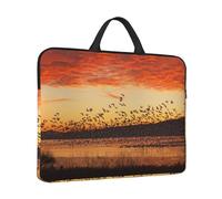 Birds At Sunset Print Protective 14 Inch Laptop Case,Laptop Sleeve With Handle Compatible,Carrying Computer Bag