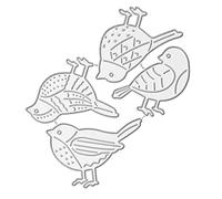 Birds Cutting Dies for Card Making, 4pcs Birds Cutting Dies Metal Cut Stencils Bird Template Moulds Cut Die for DIY Scrapbooking Photo Album Decorative Embossing Craft Paper Dies A8JSNXMJ