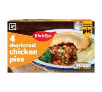 Birds Eye 4 Shortcrust Chicken Pies 620g