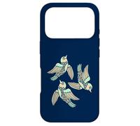 BIRDS FLYING HIGHER Cute Inspiring Hopeful Birds Green Cream Case for iPhone 17 Pro