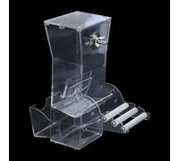 Birds Food Bowl Food Dispenser With Perch For Cage Finch Parakeet Pet Bird Cage Food Feeder For Cage