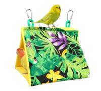 Bird's Hammock: Cozy Hanging Bed for Parasites, Ninficids and Inseparables | Inside a Soft Plush, Outside Made of Breathable Cotton, Easy to with Stainless Steel Toilet