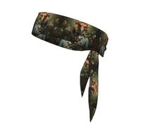 bird's head Printed headband, adiustable headband, perfect for running, fitnessand other sports.