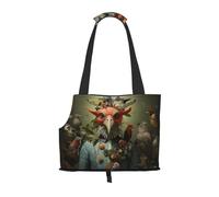 Bird's Head Printed pet Shoulder Bag, Suitable for Small Dogs and Cats, Shopping and Travel Dual-Purpose Bag