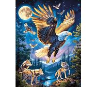 Birds in A Magical Garden 500-piece Jigsaw Puzzle Bundle Wildlife Plant Family Puzzle Lovers Brain Training Mindful Activity Spring Recycled Cardboard 500 PCS