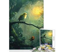 Birds in A Misty Forest Hard Jigsaw Puzzle for Adults 1000 Pieces Birthday Gifts Difficult Hard Home Decoration Toys for And 14 Years And over (38x26cm)