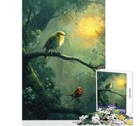 Birds in A Misty Forest Jigsaw Puzzles for Adults 1000 Piece Gifts For Birthdays Precision Cutting DIY Toys Suitable for Ages 14 And Up (50x75cm)
