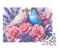 Birds in Bouquet 1000-Piece Jigsaw Puzzle Flower Field - Classic Educational Game for Adults And Kids52x38cm/1000pcs