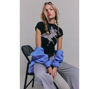 Birds In Flight Tee by Ragabond at Free People in Blk/Noir, Size: XL - female