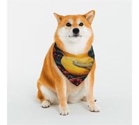 Birds in Fruit Trees Dog Bandana for Small Medium Large Dogs, Cat Dogs Kerchief Triangle Bibs Scarf for Girl Or Boy