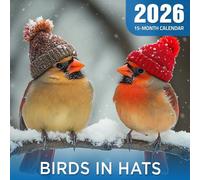 Birds in Hats 2026 Calendar: Feathered friends sporting fun and fancy headwear