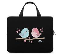 Birds In Love Trendy Laptop Sleeve with Handle Multi Size Portable Computer Protective Bags Cases