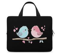 Birds In Love Trendy Laptop Sleeve with Handle Multi Size Portable Computer Protective Bags Cases