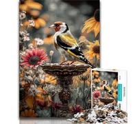 Birds in The Garden 1000 Piece Jigsaw Puzzles for Teenagers,Learning Educational Toy for Is Ideal As A Gift for The Whole Family 38x26cm