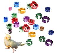 Birds Leg Rings quail leg bands Numbered Chicken Birds Identification Leg Bands Poultry Leg Bands Open Ring Leg Rings for Pigeons Lovebird Coturnix Quail 30pieces 2.6
