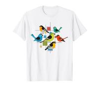 Birds Midcentury Mid Century Art Retro Atomic Age Space T-Shirt
