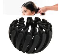 Birds Nest Clip 4PCS Expandable Ponytail Holder Retractable Loops Styling Tool for Women Girls Easy Bun Maker Lightweight Durable