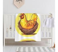 Bird's Nest Golden Chicken Baby Universal Kids Blanket 30 x 40 Inch Super Soft Baby Blanket Soft and Breathable Baby Swaddle Blanket