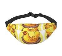 Bird's Nest Golden Chicken Boys large waist bag, travel crossbody waist bag, suitable for enjoying sports, running, cycling, travel, fishing