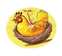 Bird's Nest Golden Chicken Christmas Tree Skirt 30" Fashion Holiday Accessories Suitable for Halloween and Christmas