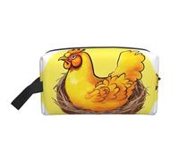 Bird's Nest Golden Chicken Large Capacity Travel Toiletry Bag for Organizing Toiletries and Small Items Suitable for Travel Daily and Gym