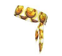 Bird's Nest Golden Chicken Sweat-Absorbing Sports Headband, Unisex Sports Headband, Suitable for Outdoor Travel and Various Sports.
