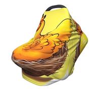 Bird's Nest Golden Chicken Versatile full-print Stroller Chair Cover/Nursing Cover, specially designed for your baby