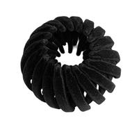 Bird's Nest Hair Clip - Stretchy Ponytail Holder, Updo Adjustable Accessory 2026 "Flex-Grip" with 3 Row Internal Teeth Velvet Matte Finish | Elegant Machine