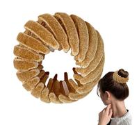 Bird's Nest Magic Hair Clip - Velvet Expandable Hair Bun Maker With Non-Slip 3-Row Teeth Design | Accessories For Women Girls | Ponytail Holder For Fine, Coarse, Thin