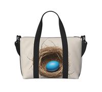 Birds Nest Print Gym Bag for Women, Weekender Overnight Bag,Personal Item Bag, Shoulder Bag for Women Men,One Size