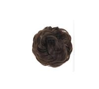 Bird's Nest Shaped Retractable Wavy Curly Hairs Messy Bun Hair Piece Synthetic Fluffy Chignon Bun Extensions for Women Girls Hair Ponytail for Women Girls(Dark Brown)