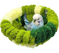 Birds Nest, Soft Budgie Cage Nest, Luxurious Warmth Parakeet Woven Nest, Easy Mounting Birds Beds, Cleaning Budgie Sleeping Nest for Sleeping Bed Eggs Laying Breeding S