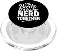 Birds of a Feather Nerd Together Funny Birding PopSockets PopGrip for MagSafe