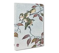 Birds On A Branch By Ohara Koson Canvas Print | Gallery Wrapped 30mm Frame Wall Art | 20x14 inches | Ready to Hang | Asian Bird Picture | Living Room Bedroom Lounge Office