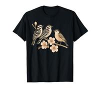 Birds On a Branch Sakura Watching Birding Watcher Lover T-Shirt