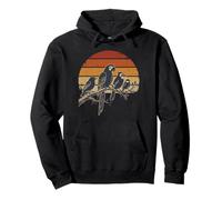 Birds On A Branch Vintage Retro Birding Bird Watcher Lover Pullover Hoodie