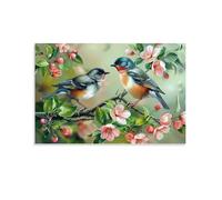 Birds on Blossom Branch,Adult Jigsaw Puzzle 1000 Pieces,Educational Games, Brain Challenges, Jigsaw Puzzles for Adults and Kids,38x52cm
