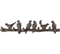 Birds on Branch Wall Hook Hanger Fallen Fruits Brown One Size