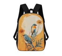 Birds on Branch with Sun Backpack, 3D Printed School Bag, School Lunch Bag, Travel Backpack, Friends Backpack, School Backpack for Girls And Boys 17inch
