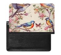 Birds on Branches And Butterflies Passport Cover Protector Rfid Blocking Passport Holder Id Card Holder Secure Travel Wallet Organizer for Passport Tickets Credit Cards, style, One Size