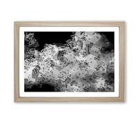 Birds on The Move in Abstract Framed Print | A2 Oak Framed Wall Art | Ready to Hang | Abstract Fantasy Picture | Living Room Bedroom Lounge Office