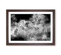 Birds on The Move in Abstract Framed Print | A2 Walnut Framed Wall Art | Ready to Hang | Abstract Fantasy Picture | Living Room Bedroom Lounge Office