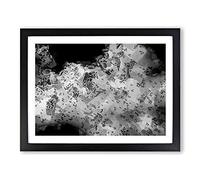 Birds On The Move In Abstract Modern Art Framed Print | A2 Black Framed Wall Art | Ready to Hang | Abstract Fantasy Picture | Living Room Bedroom Lounge Office