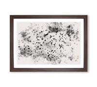 Birds on The Move Watercolour Framed Print | A2 Walnut Framed Wall Art | Ready to Hang | Modern Historical Picture | Living Room Bedroom Lounge Office
