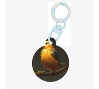 Birds on Tree Branches Dog Tags Round Pet Tag,Acrylic Pet ID Tags Durable and Stylish,Perfect for Small to Large Pets